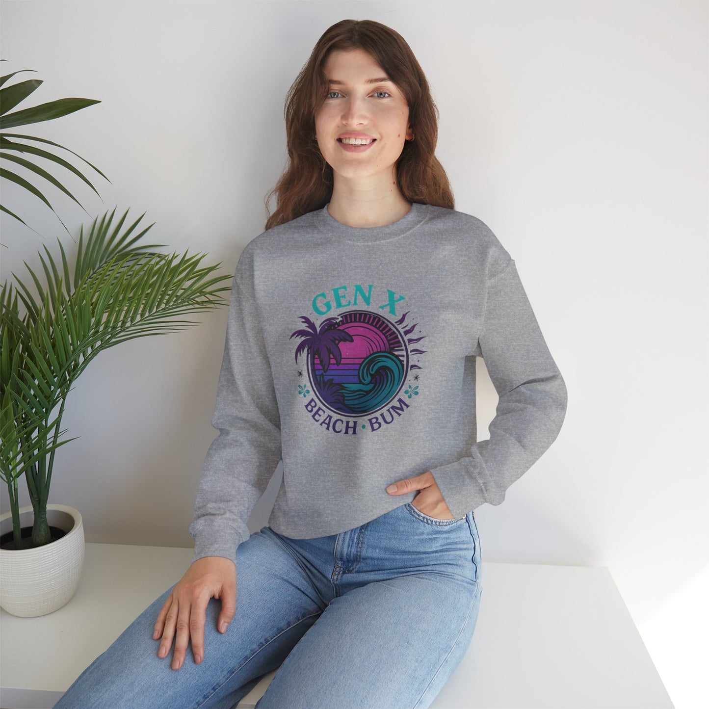 Gen X Beach Bum Crewneck Sweatshirt