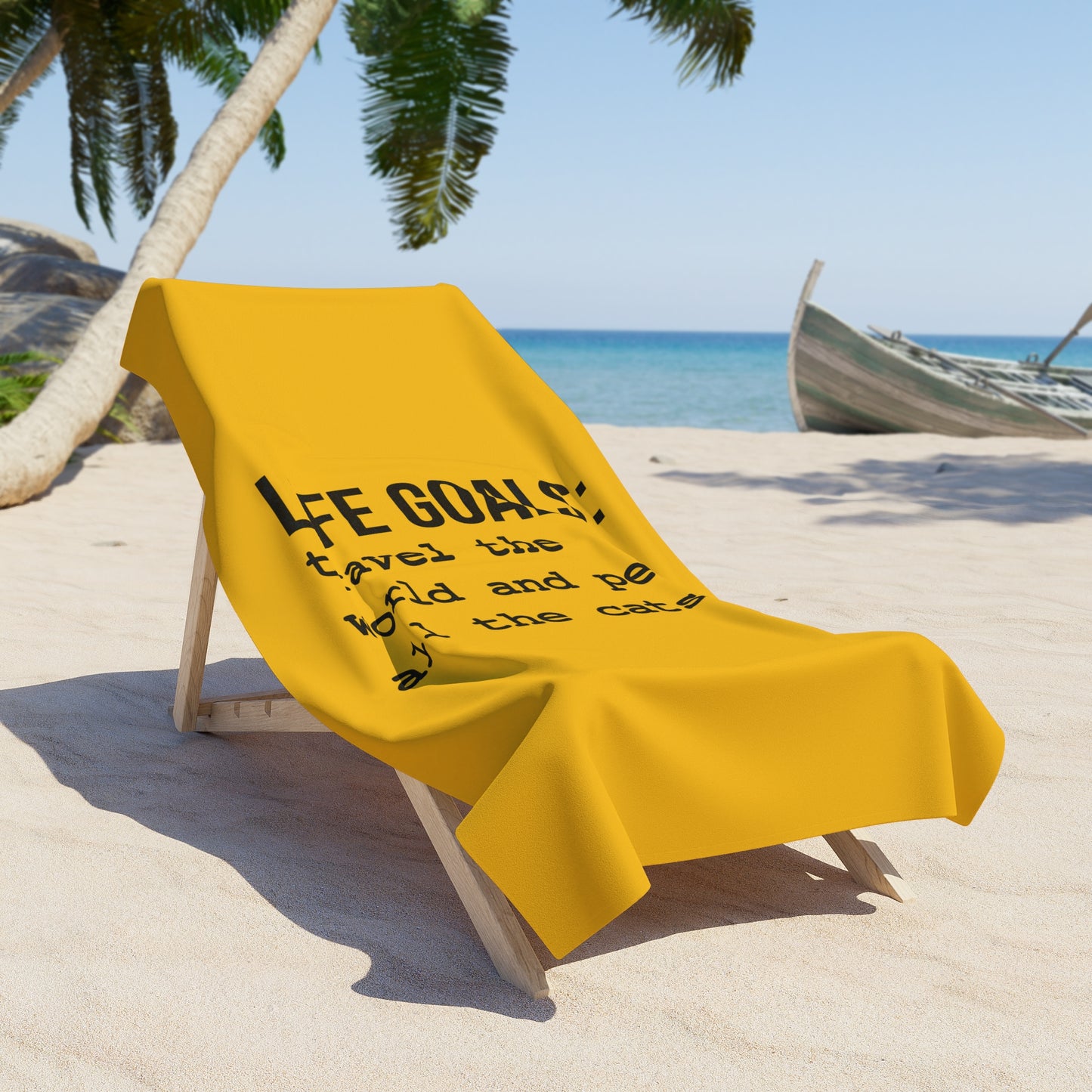 Life Goals Beach Towel