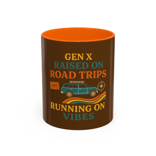 Gen X Raised On Road Trips Coffee Mug  / 11oz.