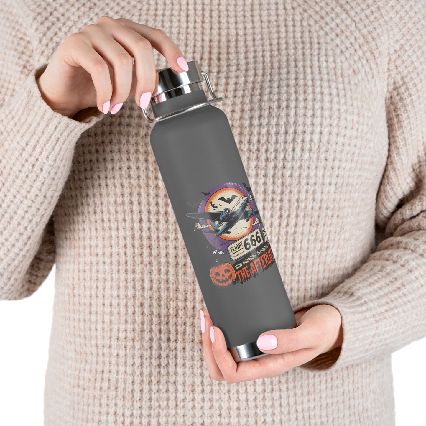 Flight 666 – Now Boarding to the Afterlife Vacuum Insulated Bottle | 22oz