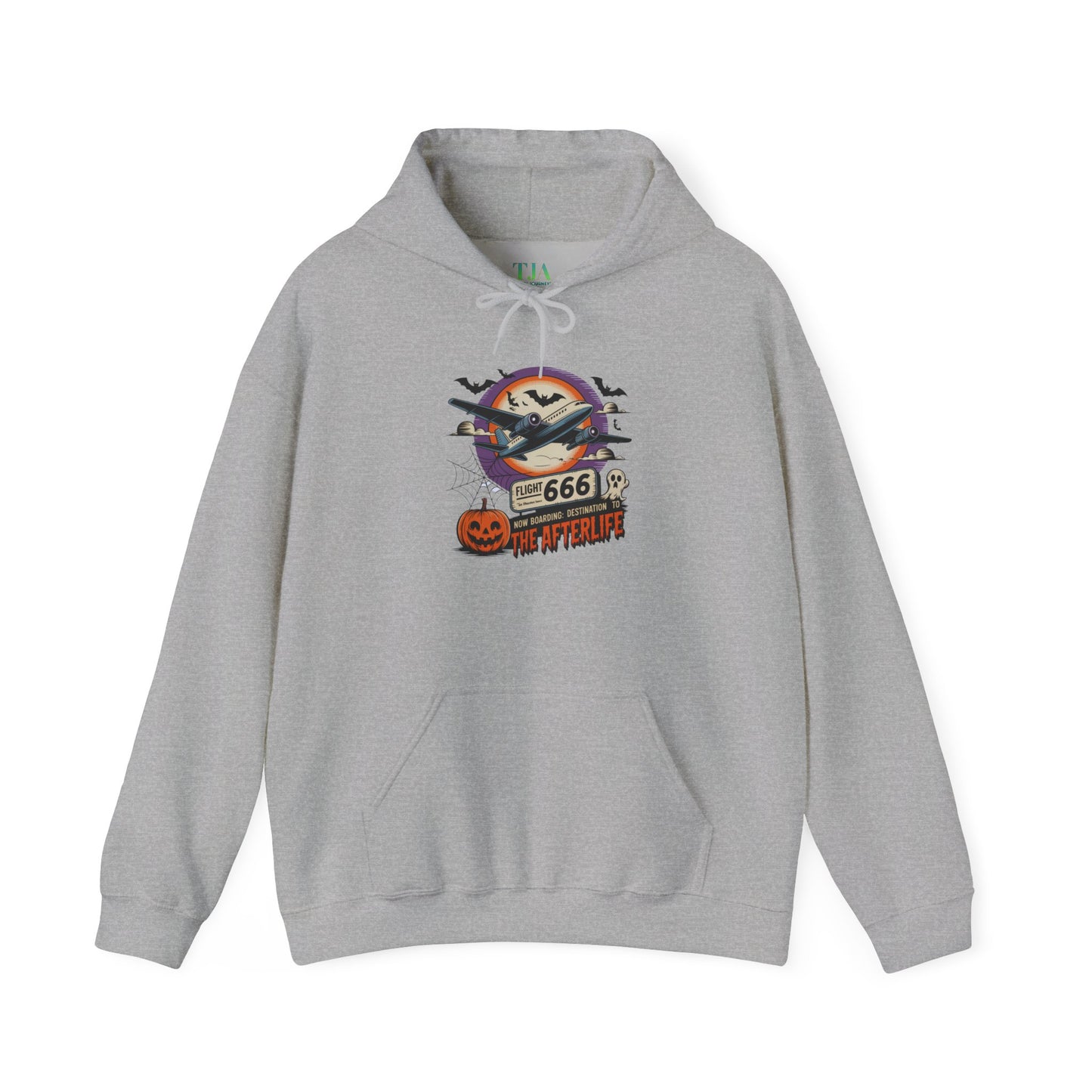 Flight 666: Now Boarding to the Afterlife Heavy Blend™ Hoodie