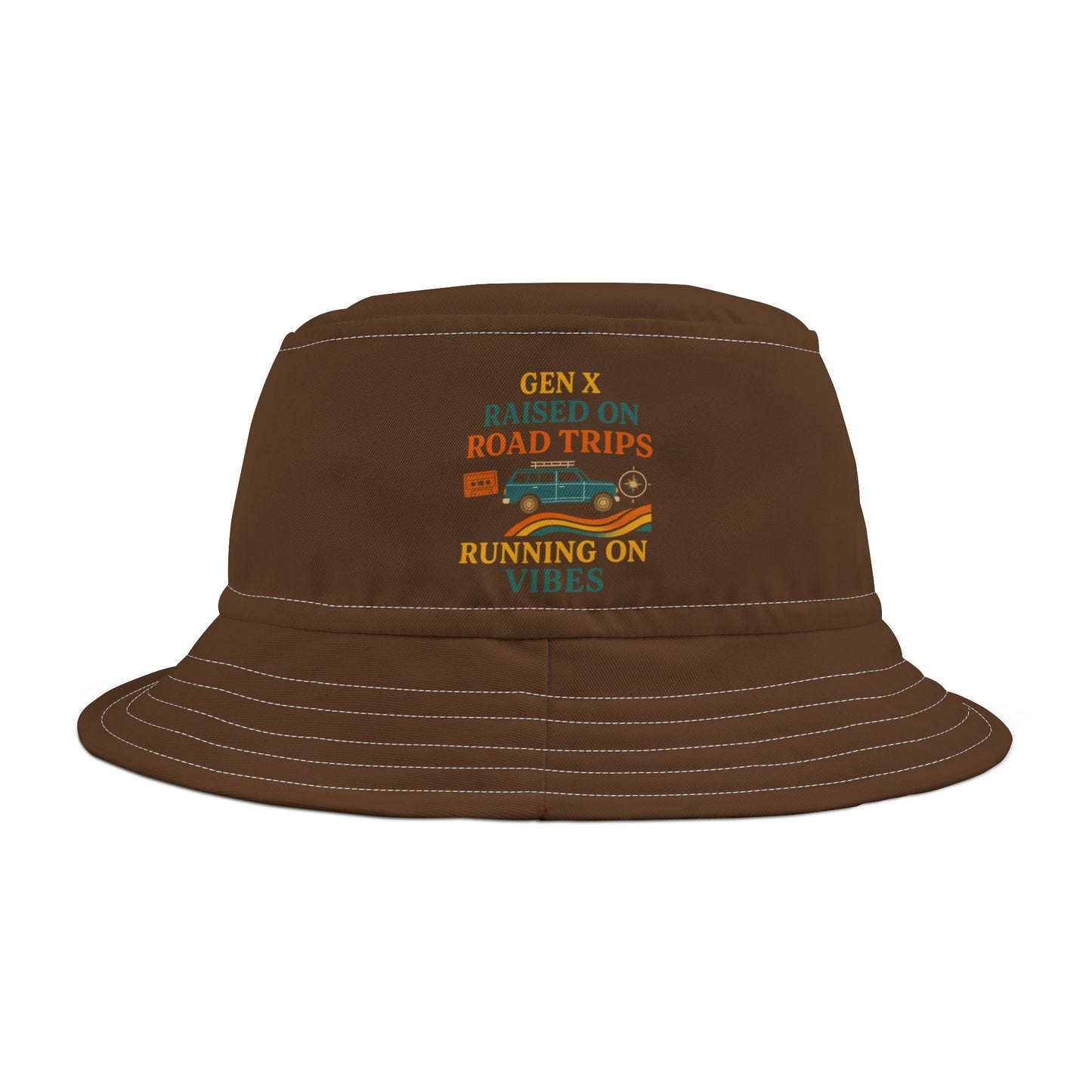 Gen X Raised On Road Trips Bucket Hat