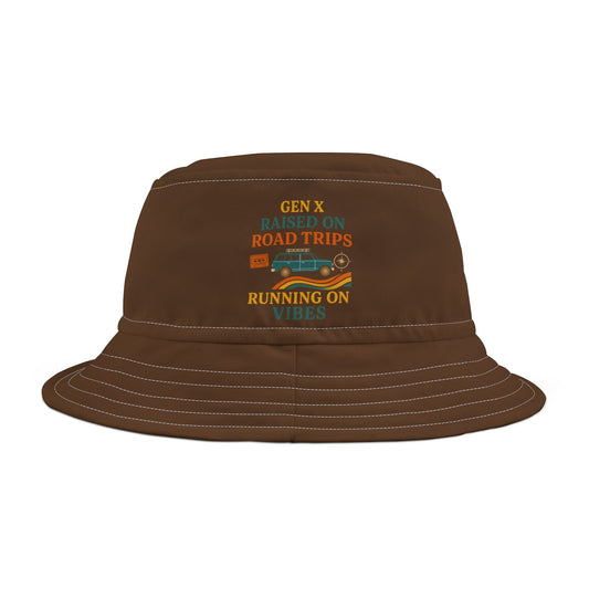 Gen X Raised On Road Trips Bucket Hat
