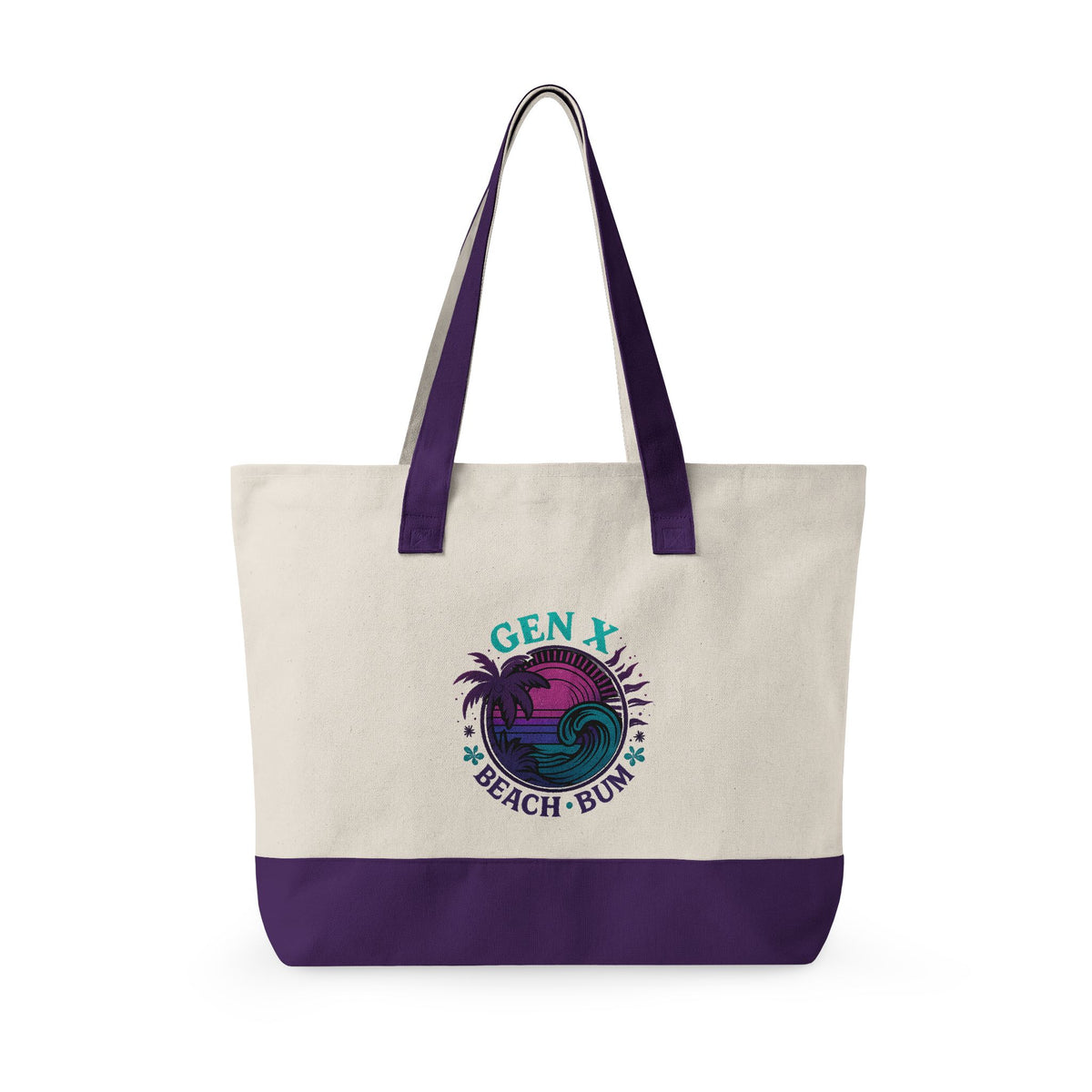 Gen X Beach Bum Zippered Canvas Travel Tote