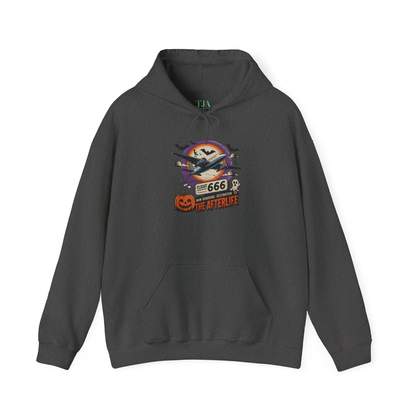 Flight 666: Now Boarding to the Afterlife Heavy Blend™ Hoodie