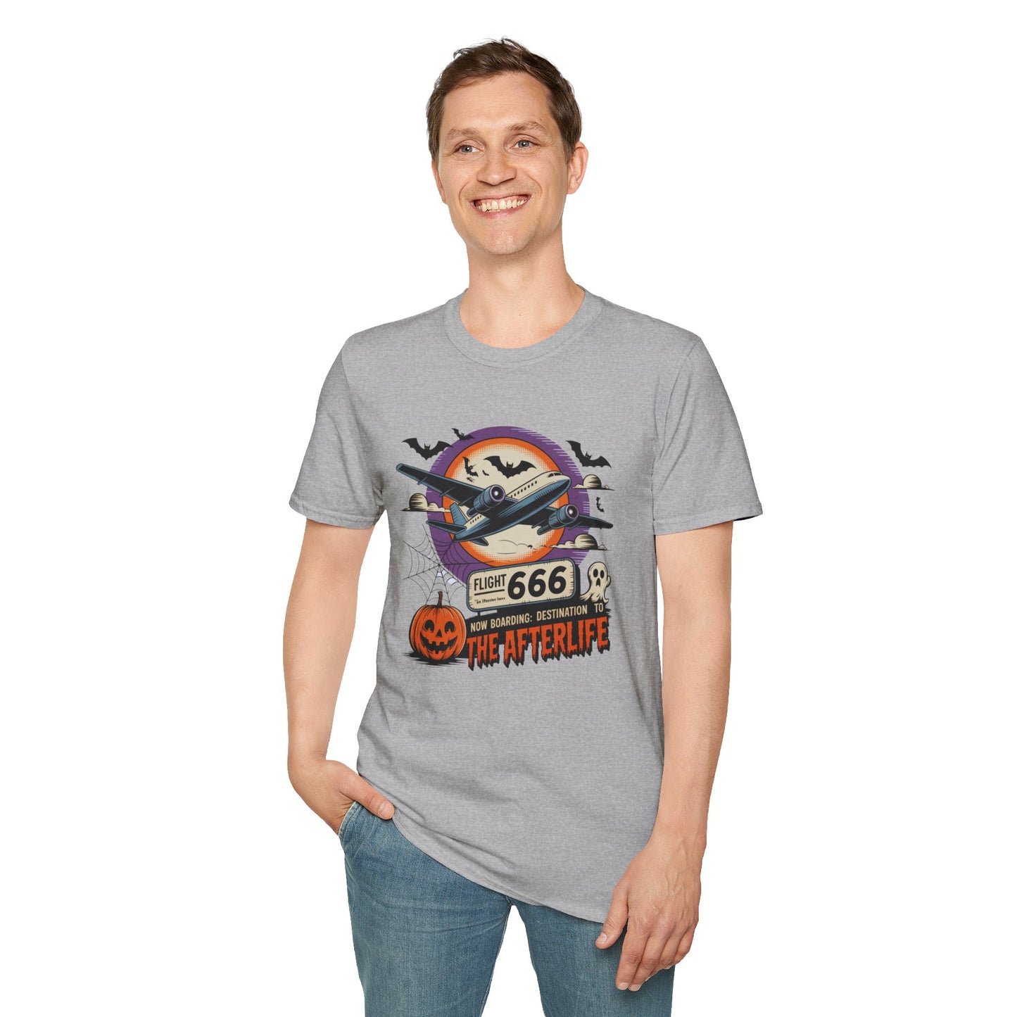 Flight 666: Now Boarding to the Afterlife Unisex T-Shirt