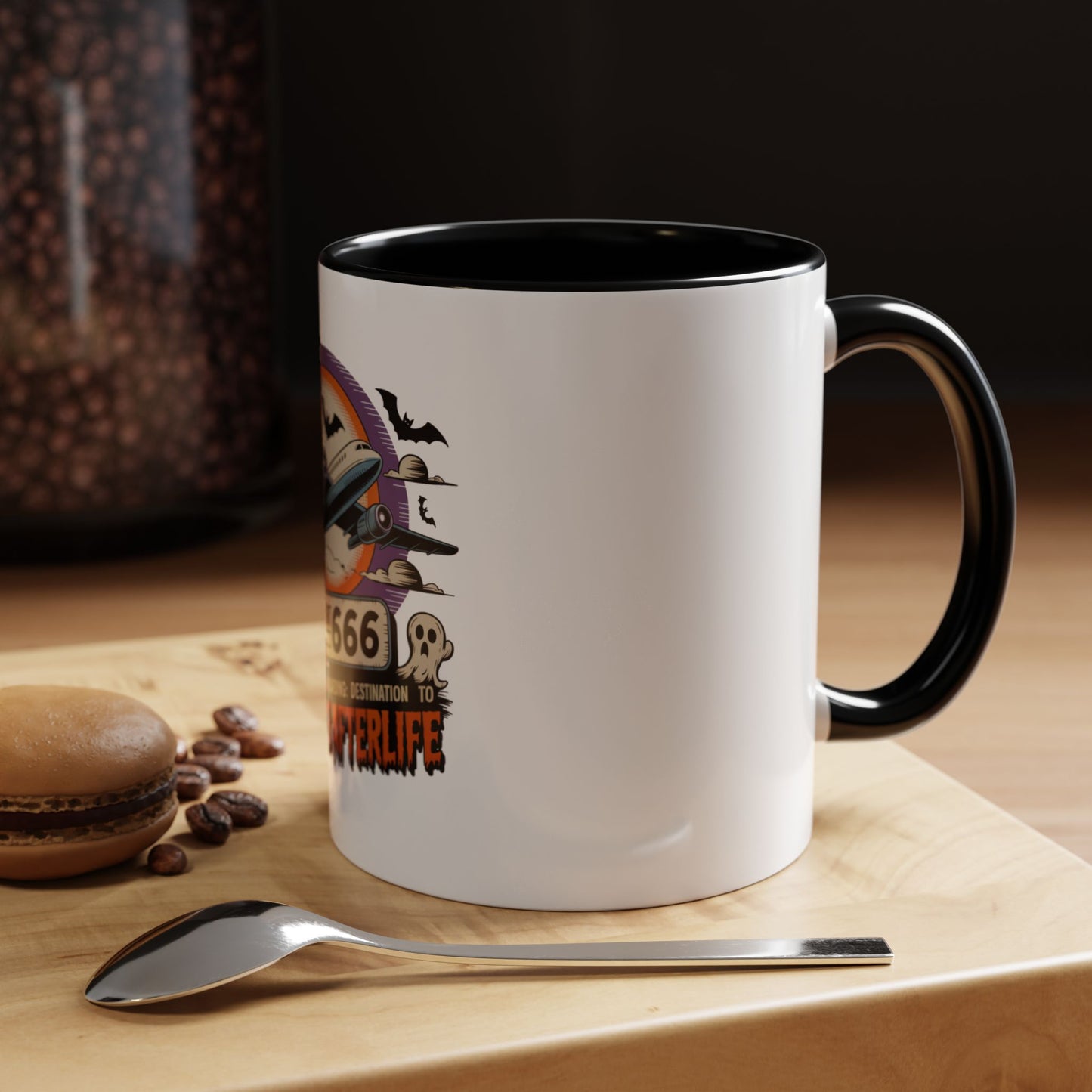 Flight 666: Now Boarding to the Afterlife Coffee Mug / 11oz