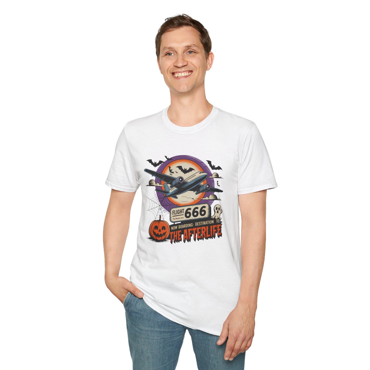 Flight 666: Now Boarding to the Afterlife Unisex T-Shirt