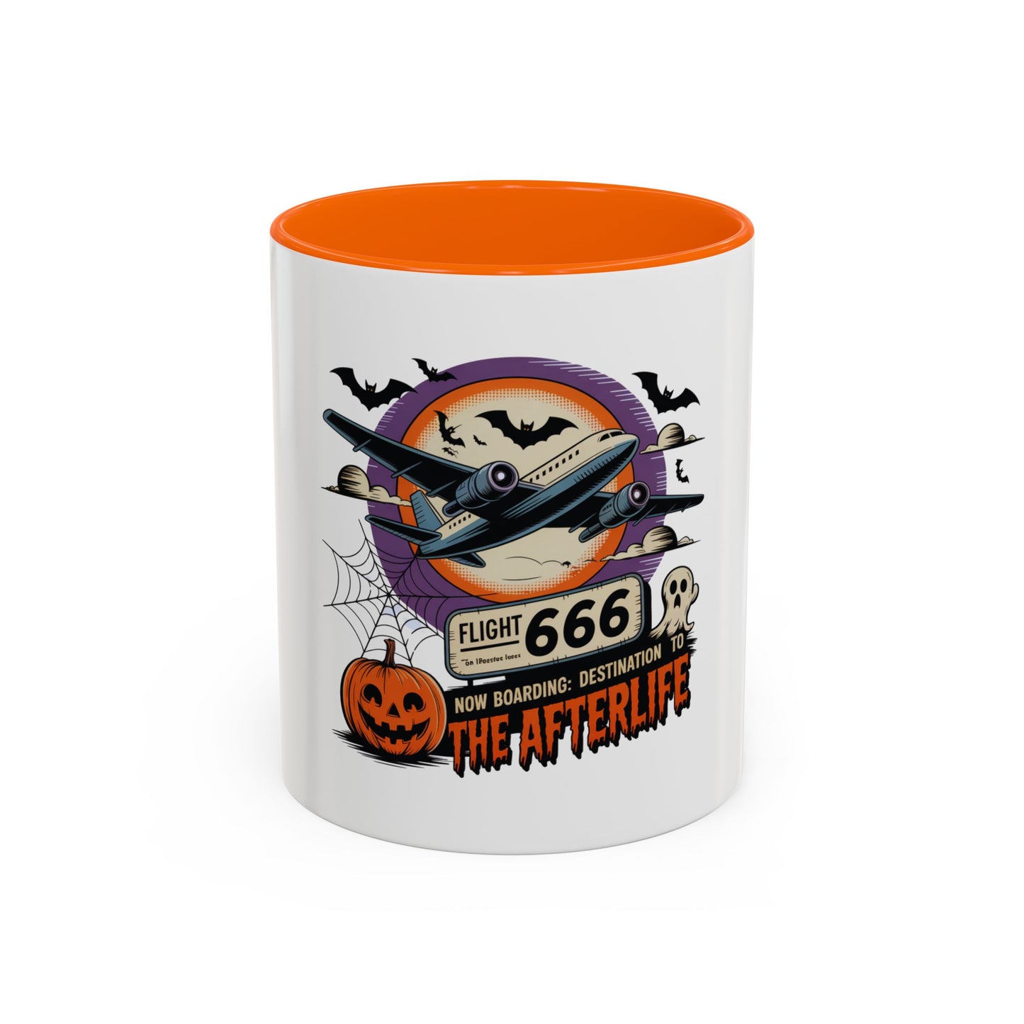 Flight 666: Now Boarding to the Afterlife Coffee Mug / 11oz