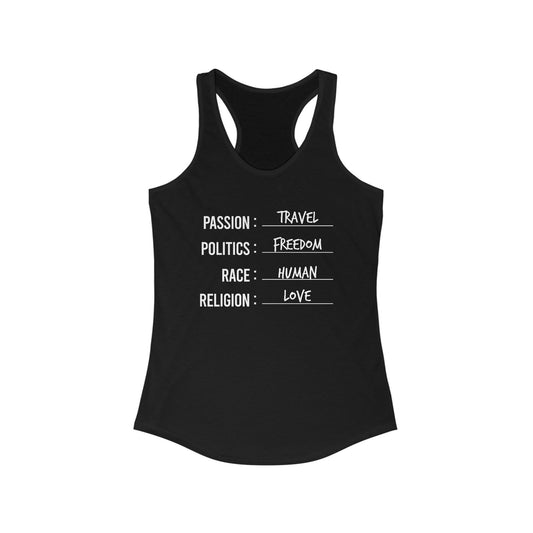 Passion Travel Racerback Tank Top