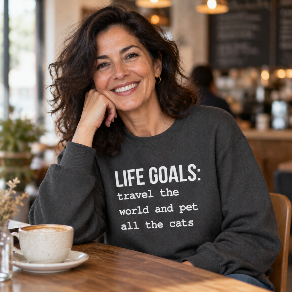 Life Goals Crewneck Sweatshirt