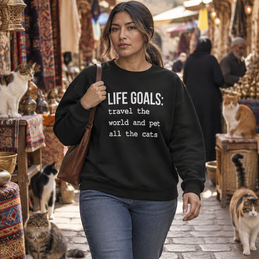 Life Goals Crewneck Sweatshirt