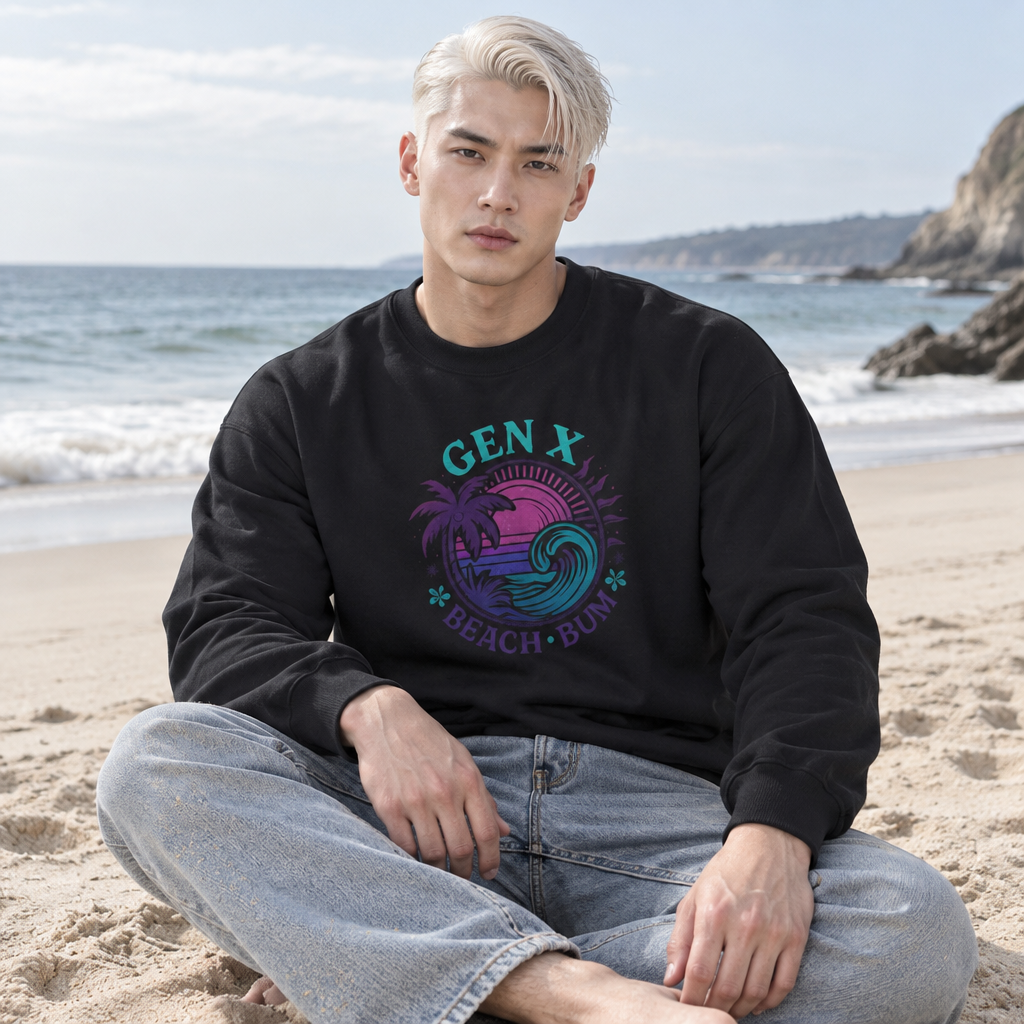 Gen X Beach Bum Crewneck Sweatshirt
