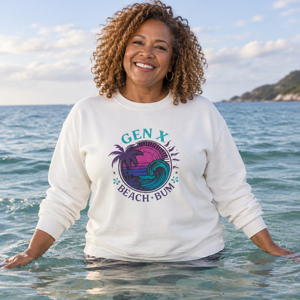 Gen X Beach Bum Crewneck Sweatshirt