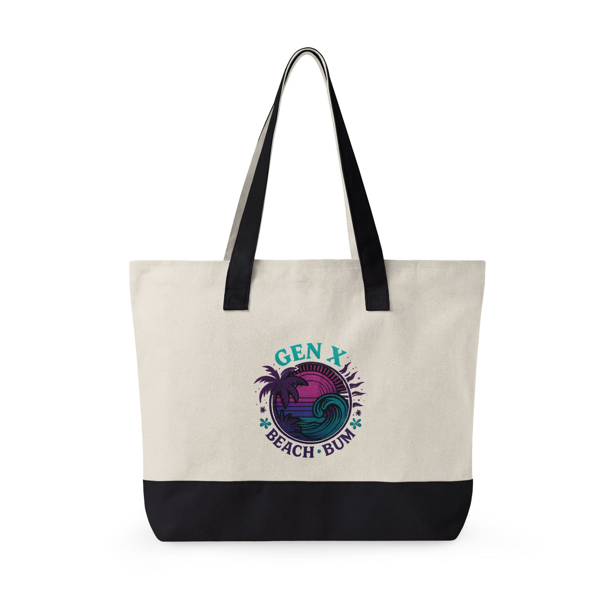 Gen X Beach Bum Zippered Canvas Travel Tote