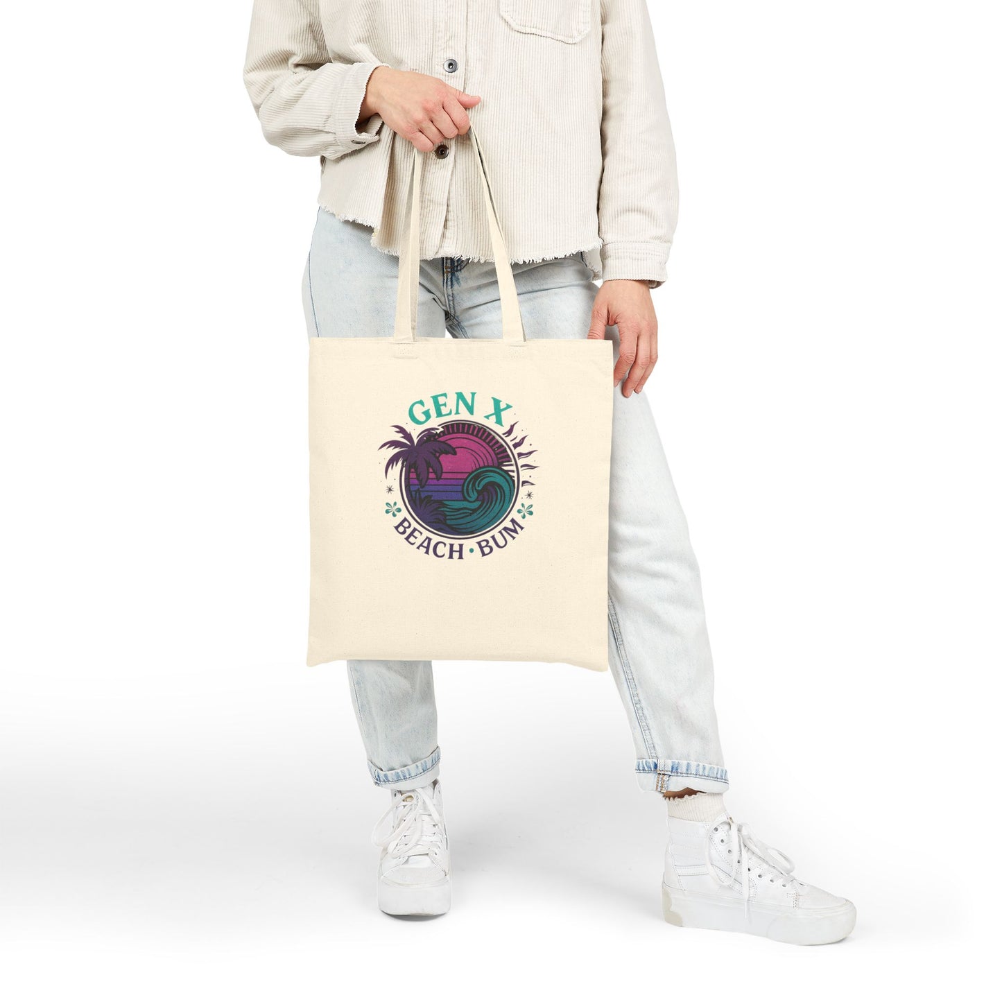 Gen X Beach Bum Cotton Canvas Tote Bag