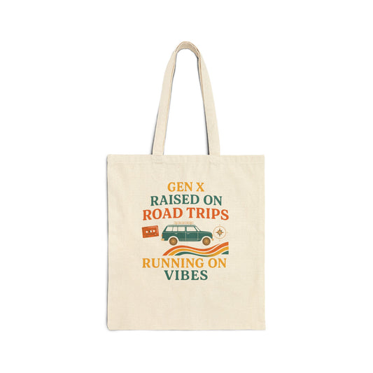 Gen X Road Trip Cotton Canvas Tote Bag