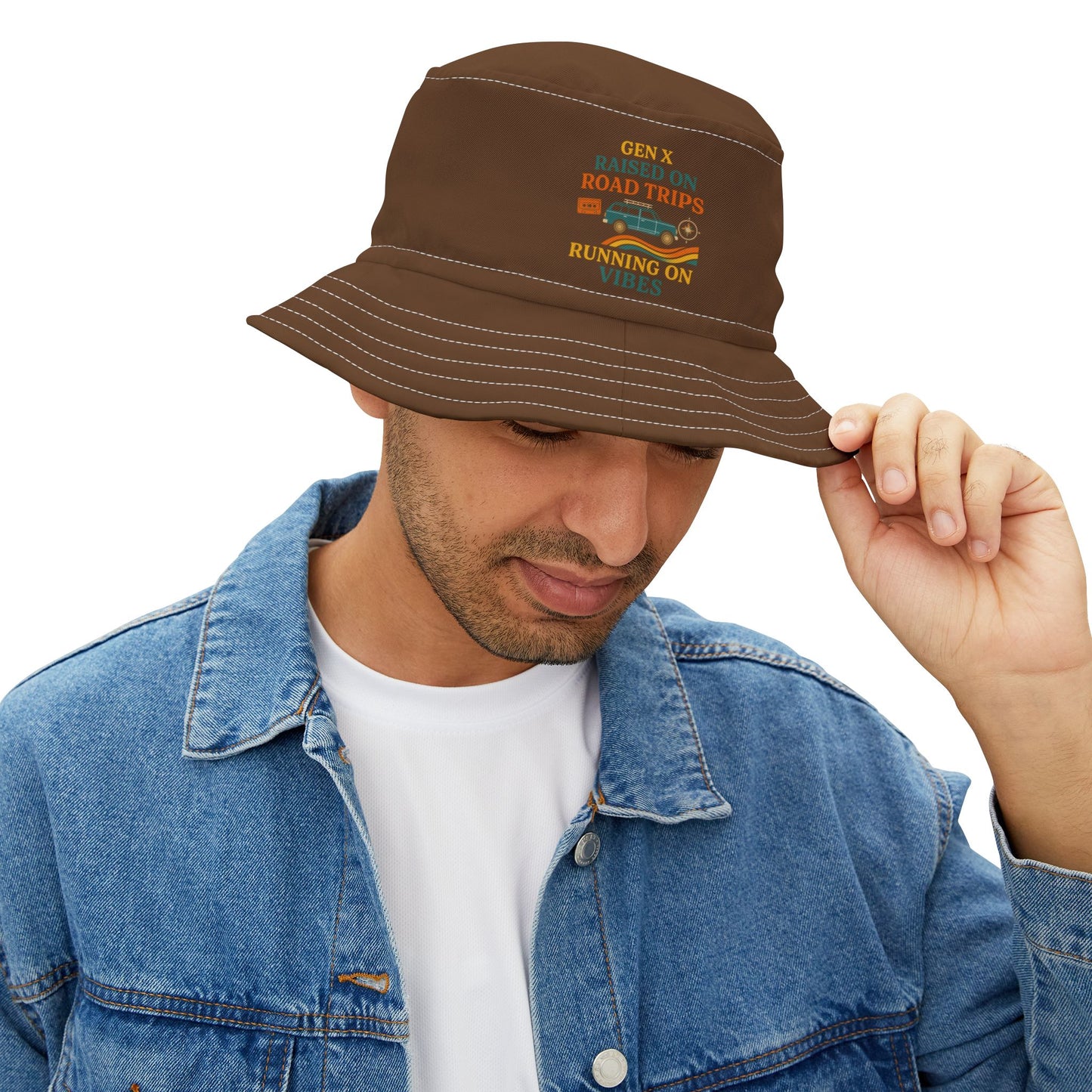 Gen X Raised On Road Trips Bucket Hat