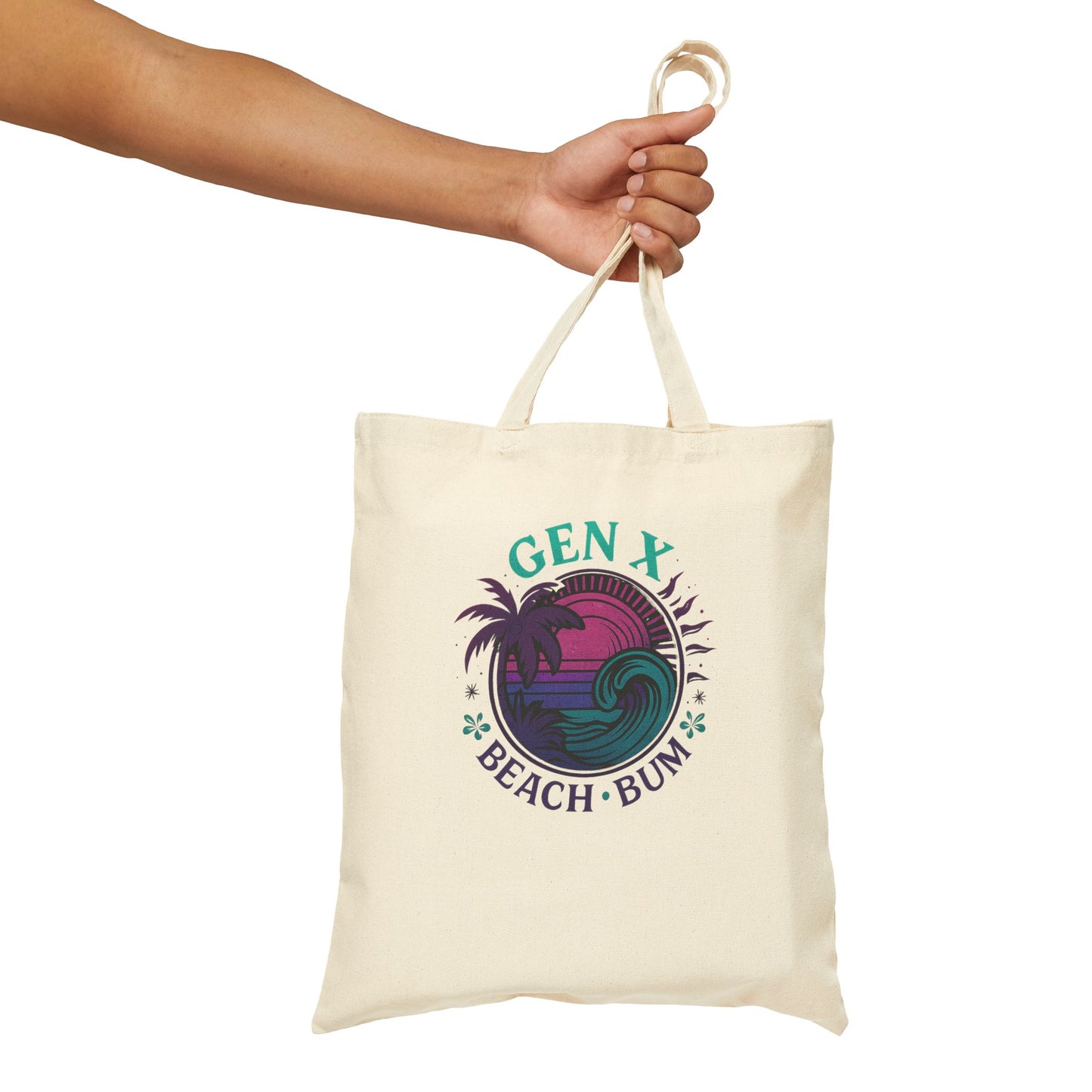 Gen X Beach Bum Cotton Canvas Tote Bag