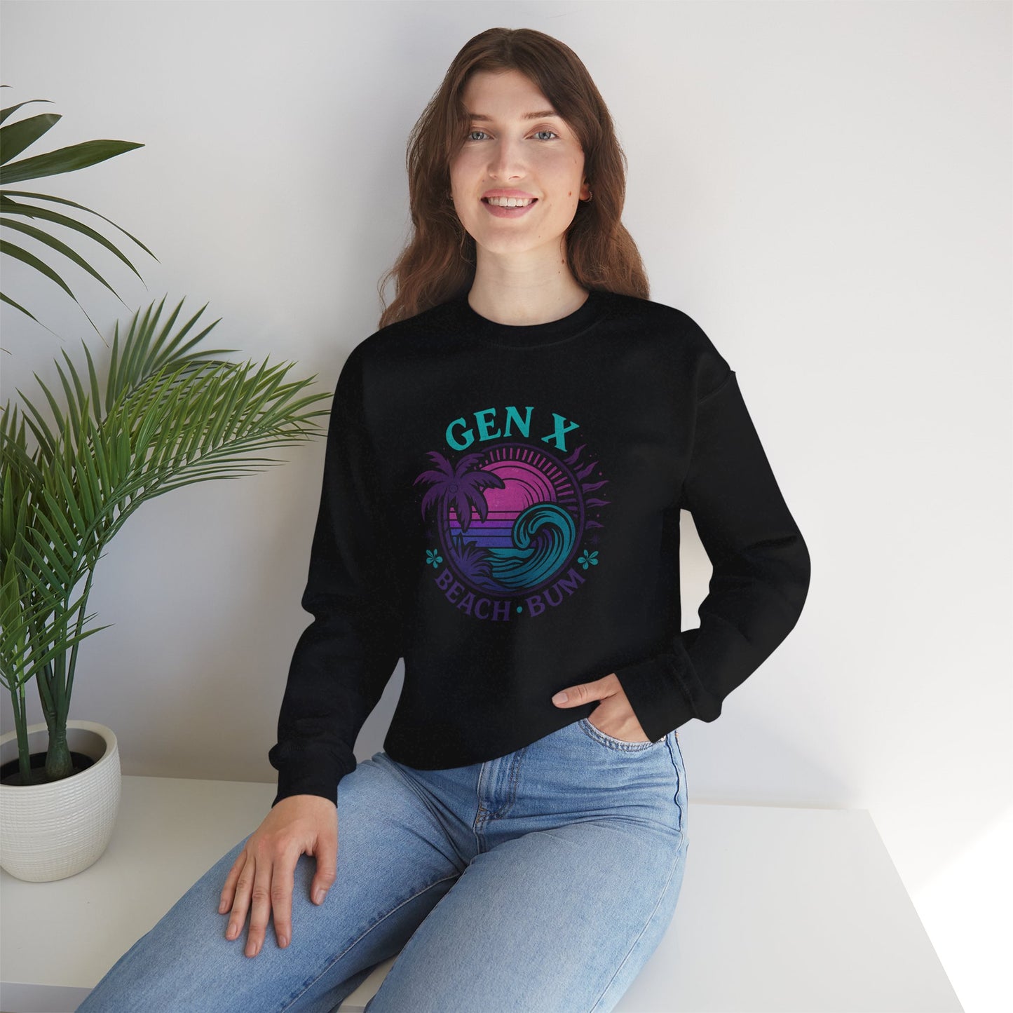 Gen X Beach Bum Crewneck Sweatshirt