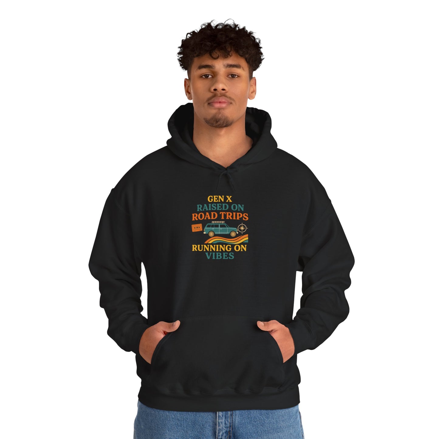 Gen X Raised On Road Trips Heavy Blend™ Hoodie