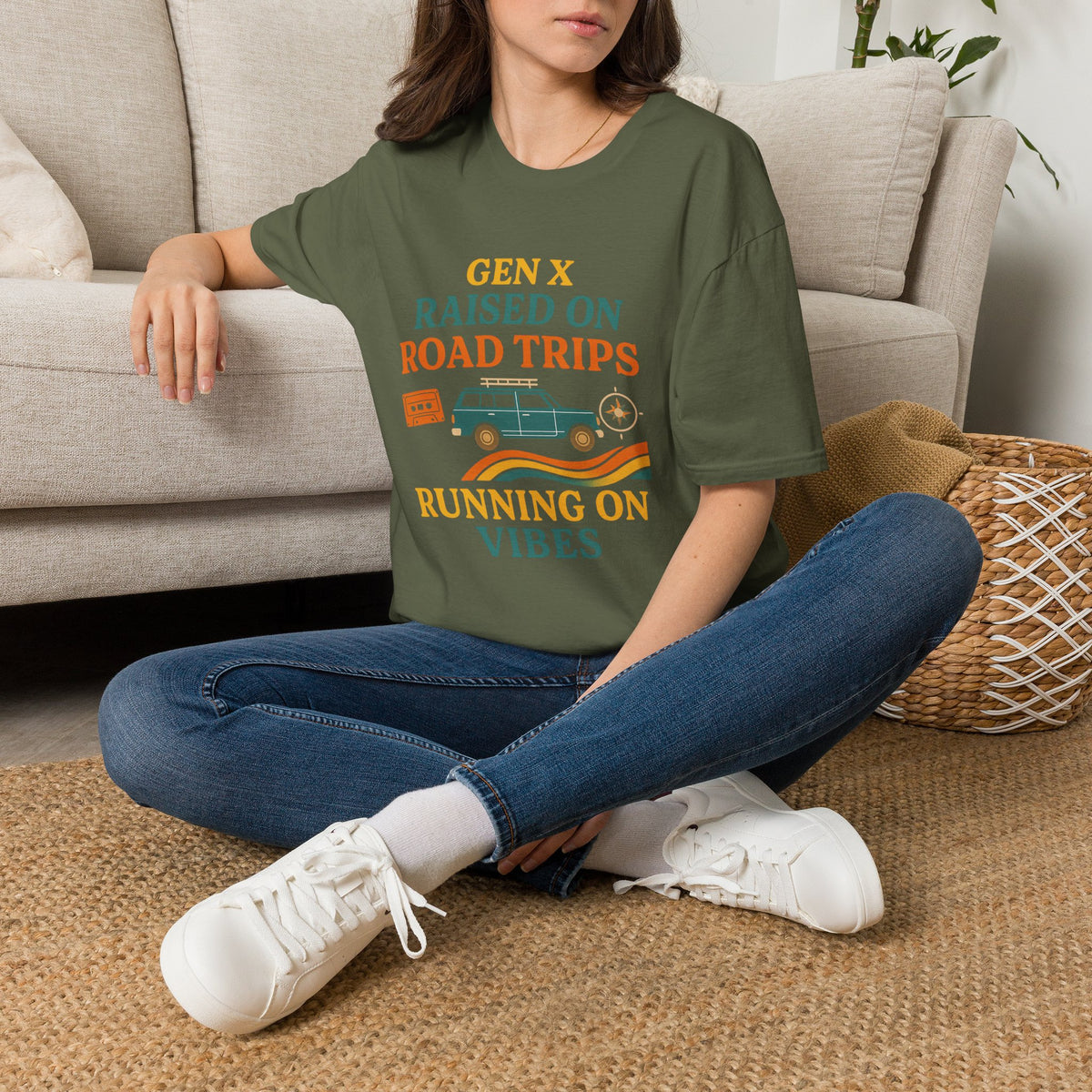 Gen X Raised On Road Trips Unisex T-Shirt