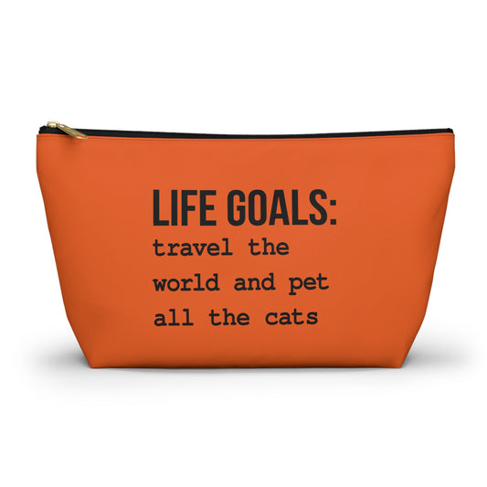 Life Goals Accessory Pouch with T-Bottom