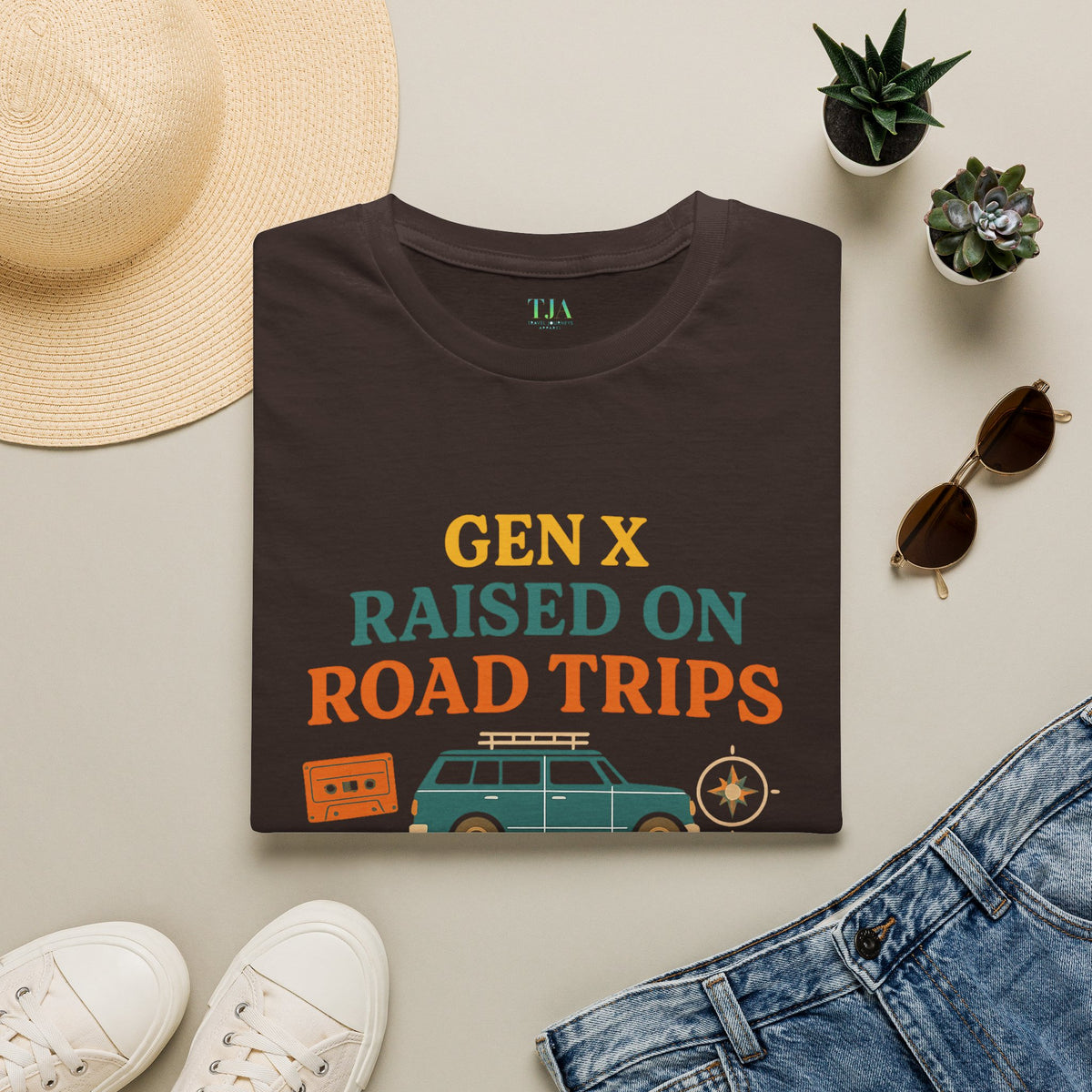 Gen X Raised On Road Trips Unisex T-Shirt