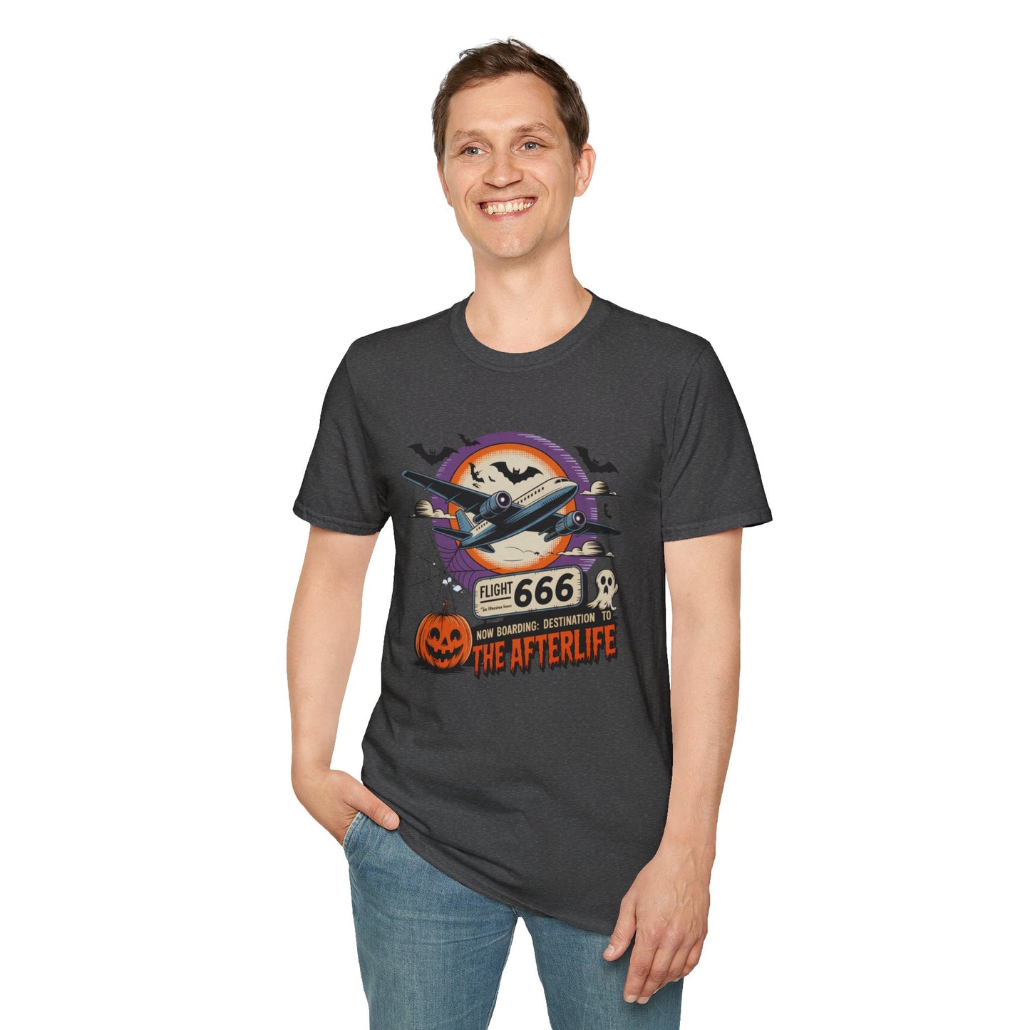 Flight 666: Now Boarding to the Afterlife Unisex T-Shirt