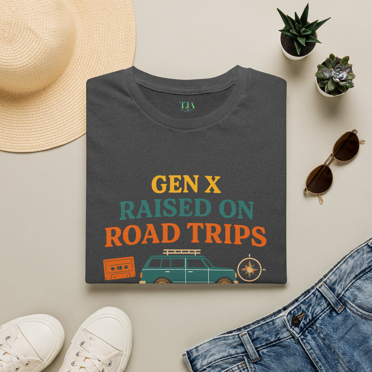 Gen X Raised On Road Trips Unisex T-Shirt