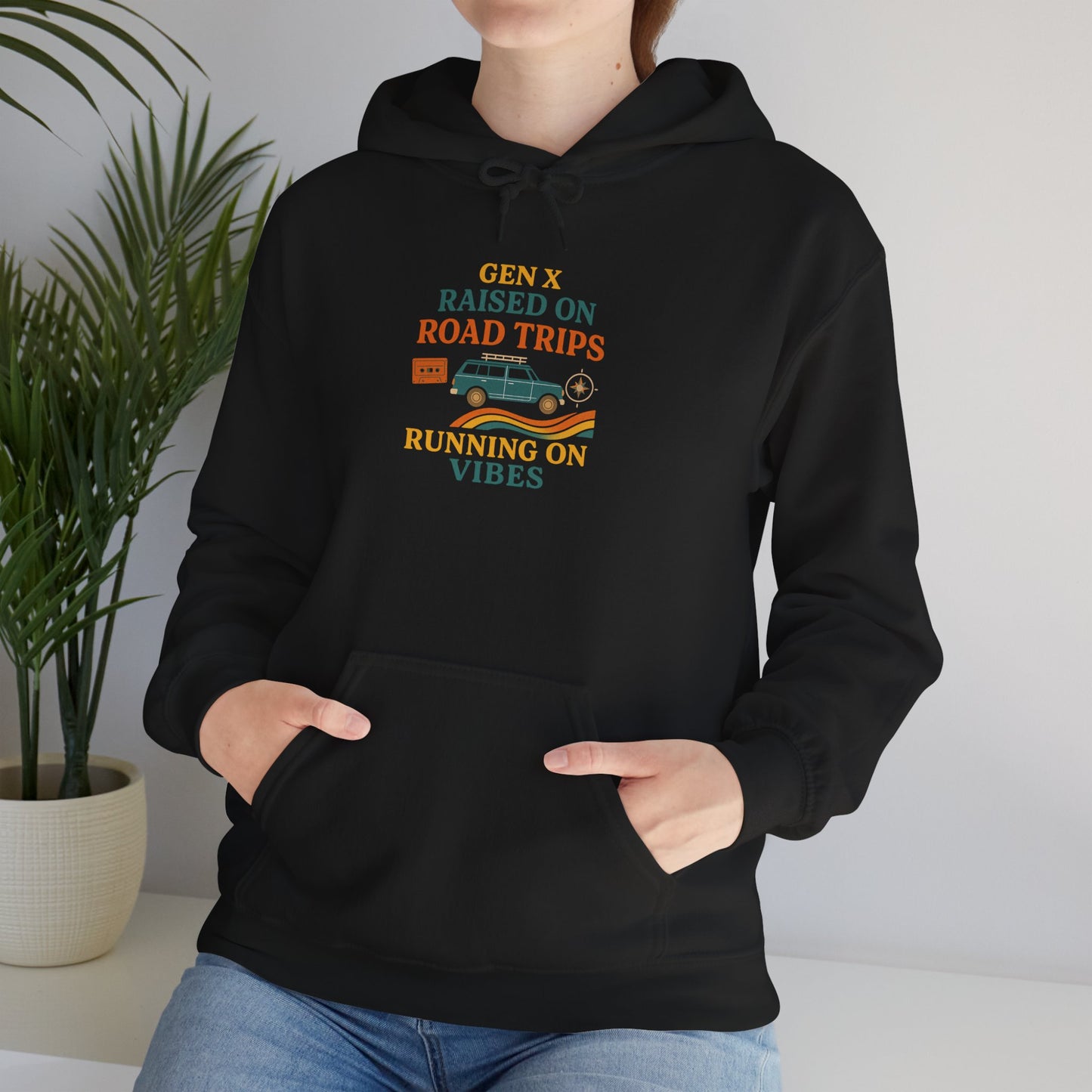 Gen X Raised On Road Trips Heavy Blend™ Hoodie