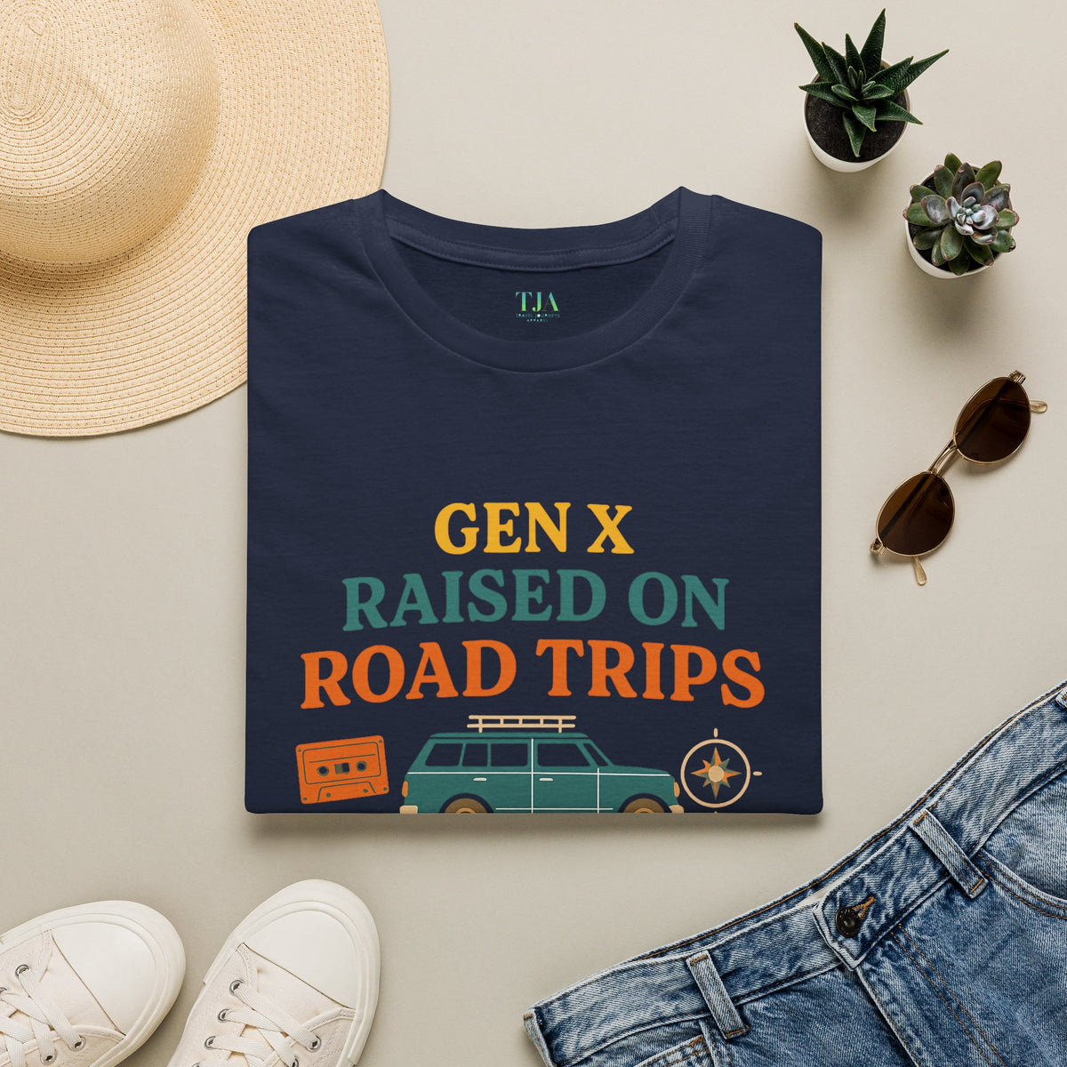 Gen X Raised On Road Trips Unisex T-Shirt