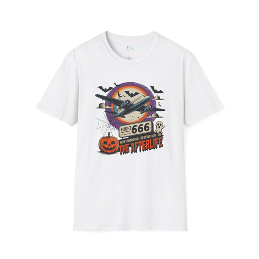 Flight 666: Now Boarding to the Afterlife Unisex T-Shirt