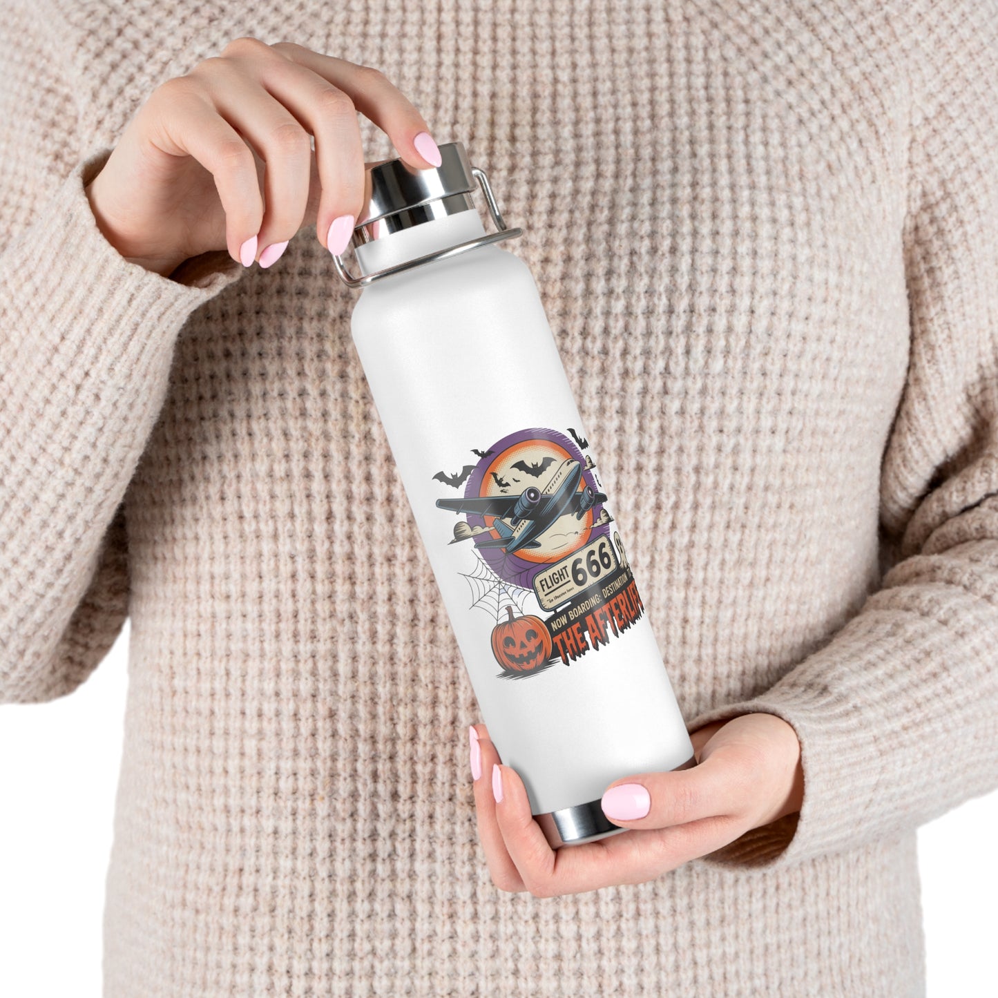 Flight 666 – Now Boarding to the Afterlife Vacuum Insulated Bottle | 22oz