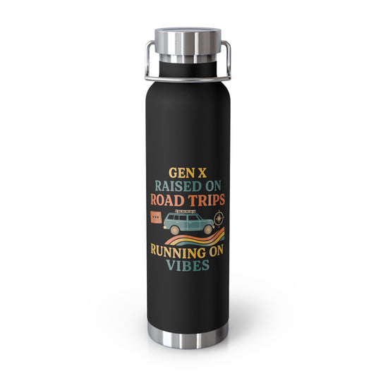 Gen X Raised On Road Trips Vacuum Insulated Bottle | 22oz