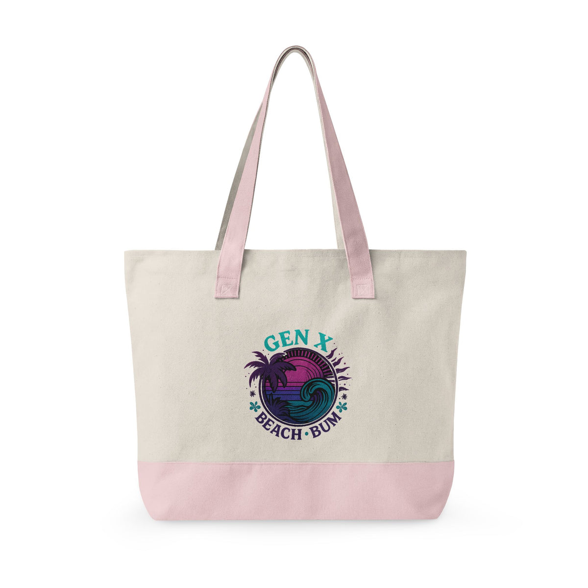 Gen X Beach Bum Zippered Canvas Travel Tote