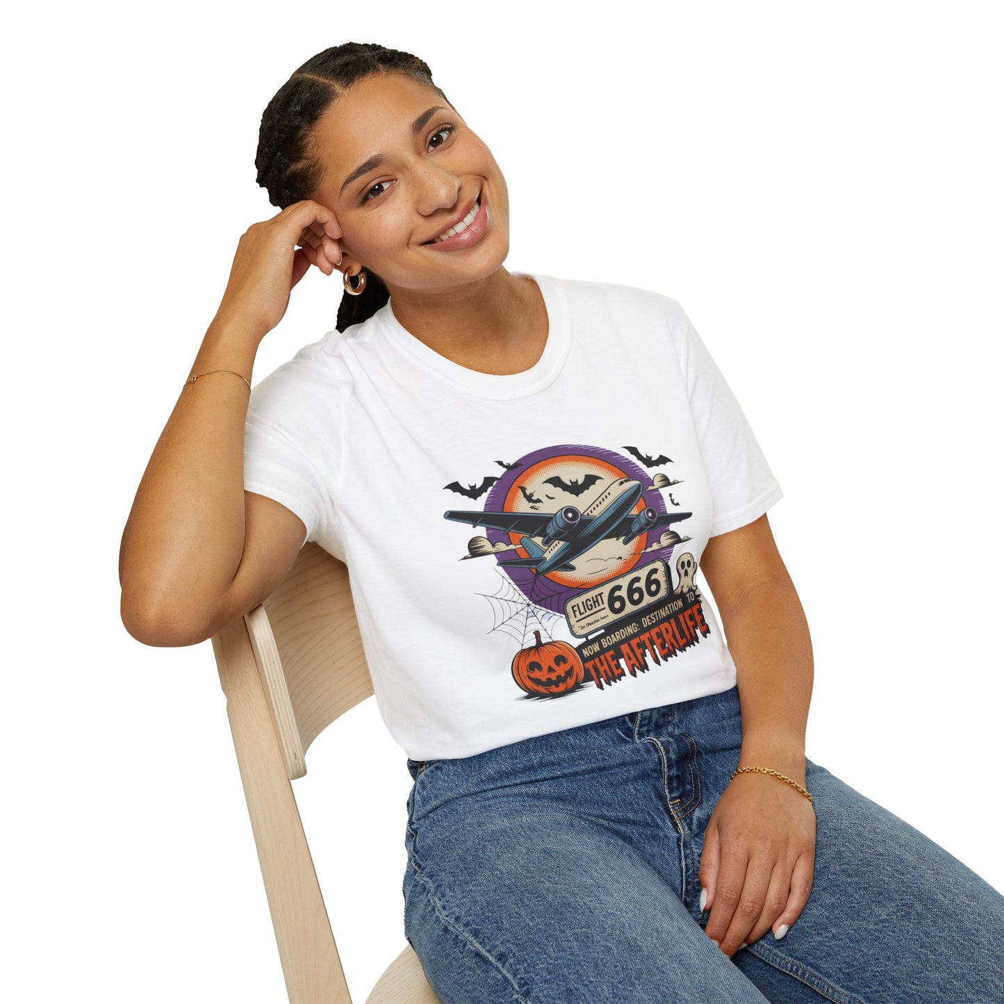 Flight 666: Now Boarding to the Afterlife Unisex T-Shirt