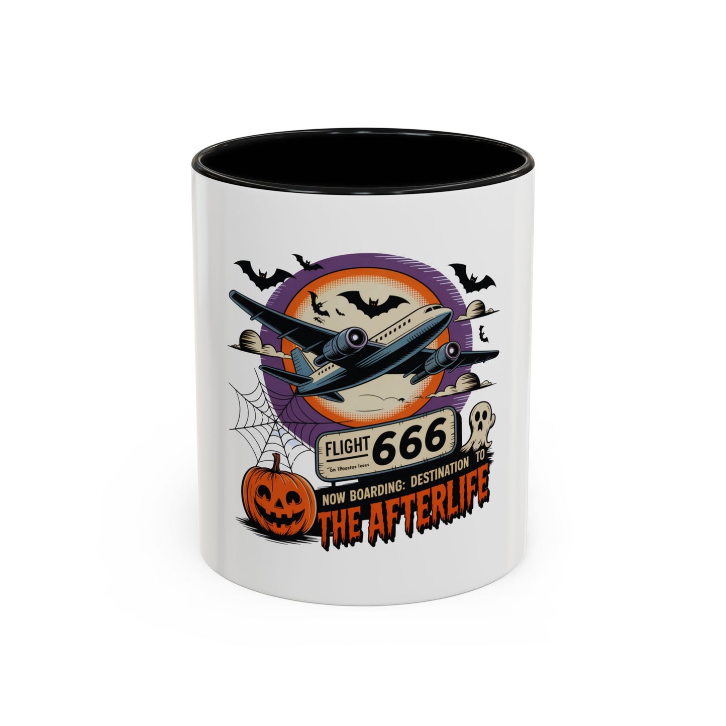 Flight 666: Now Boarding to the Afterlife Coffee Mug / 11oz