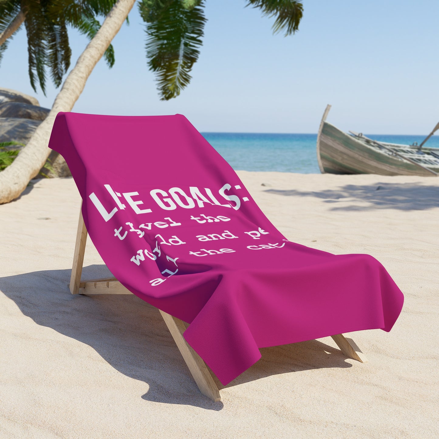 Life Goals Beach Towel