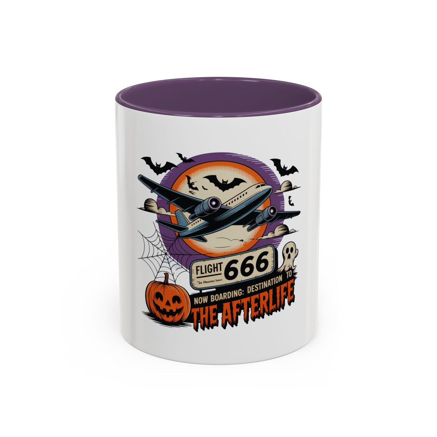 Flight 666: Now Boarding to the Afterlife Coffee Mug / 11oz