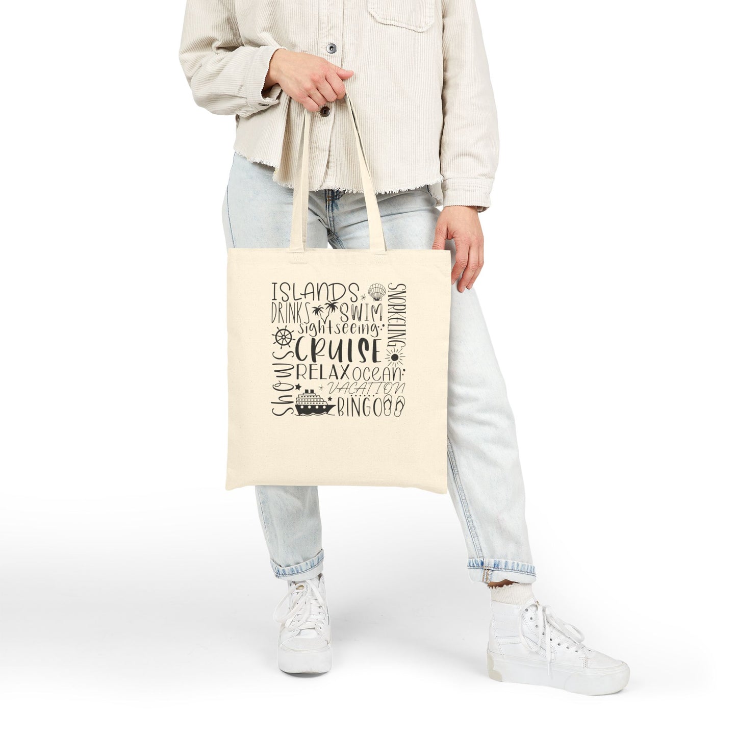 Cruise Subway Cotton Canvas Tote Bag