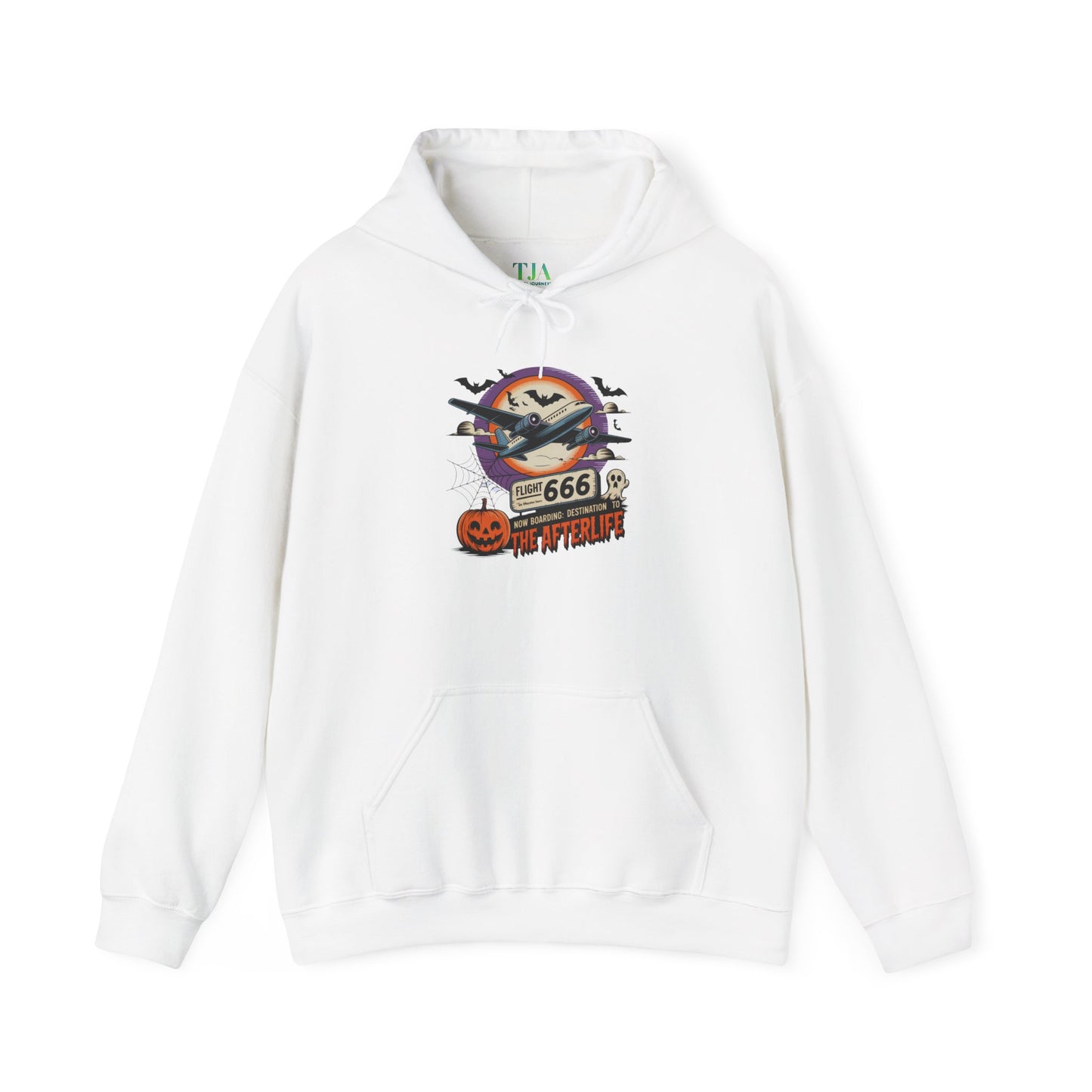 Flight 666: Now Boarding to the Afterlife Heavy Blend™ Hoodie