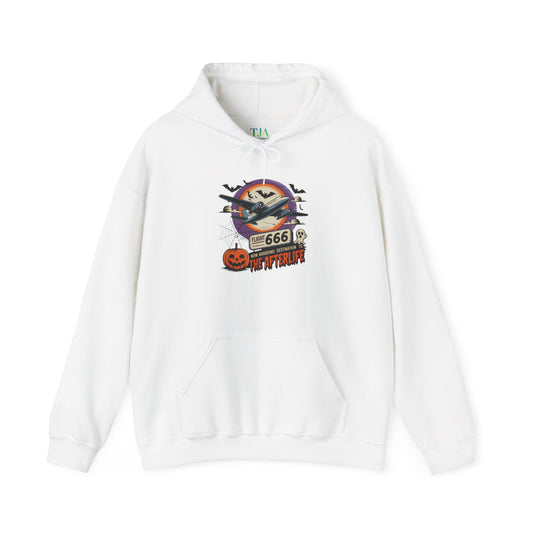 Flight 666: Now Boarding to the Afterlife Heavy Blend™ Hoodie