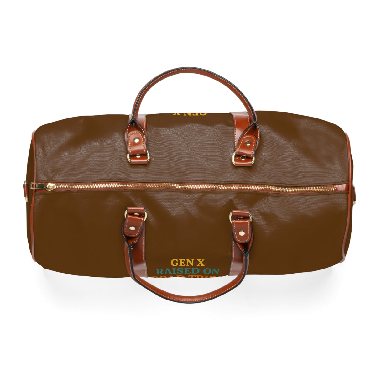 Gen X Raised On Road Trips Waterproof Travel Bag
