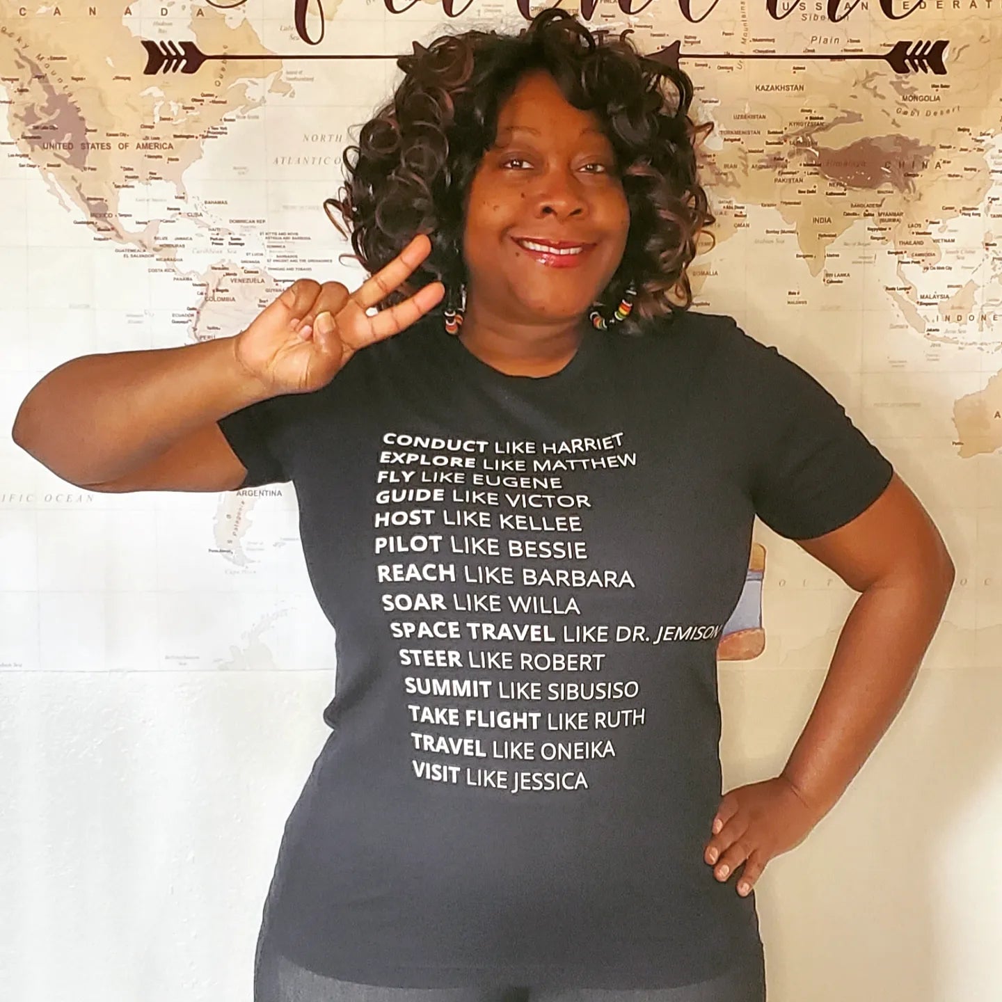 Black Travel History Unisex Shirt